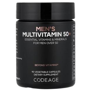 Codeage,Men's Multivitamin 50+, 90 Vegetable Capsules