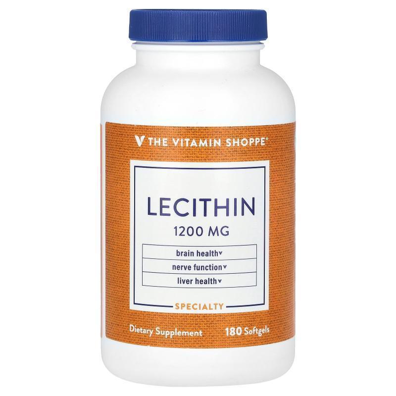 The Vitamin Shoppe,卵磷脂，1200 毫克，180 粒软凝胶