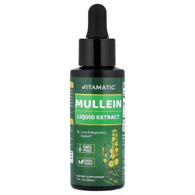 Vitamatic,Mullein Liquid Extract, 2 fl oz (59 ml)