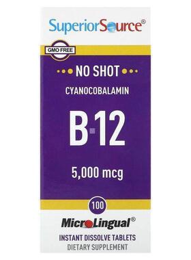 Superior Source,B-12 (Cyanocobalamin), 5,000 mcg, 100 MicroL