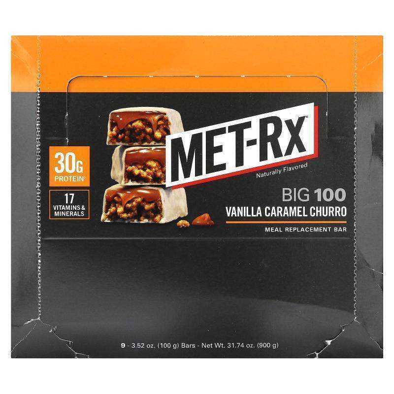 美瑞克斯,Big 100,Meal Replacement Bar,香草焦糖炸油条,9 根