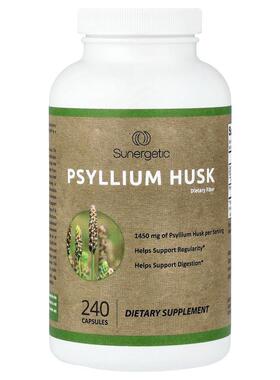 Sunergetic,Psyllium Husk , 240 Capsules (725 mg per Capsule)