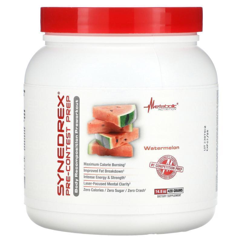 Metabolic Nutrition,Synedrex, Pre-Contest Prep, Watermelon,