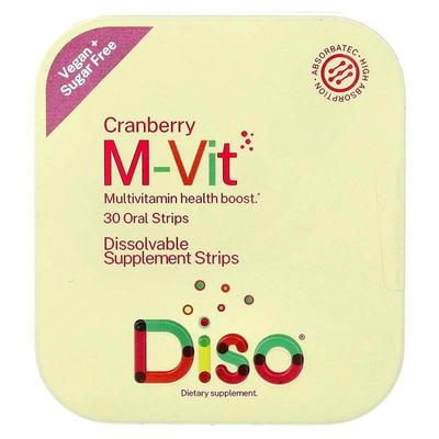 Diso,M-Vit, Cranberry, 30 Oral Strips