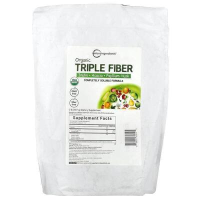 Micro Ingredients,有机三重纤维，2 磅（907 克）