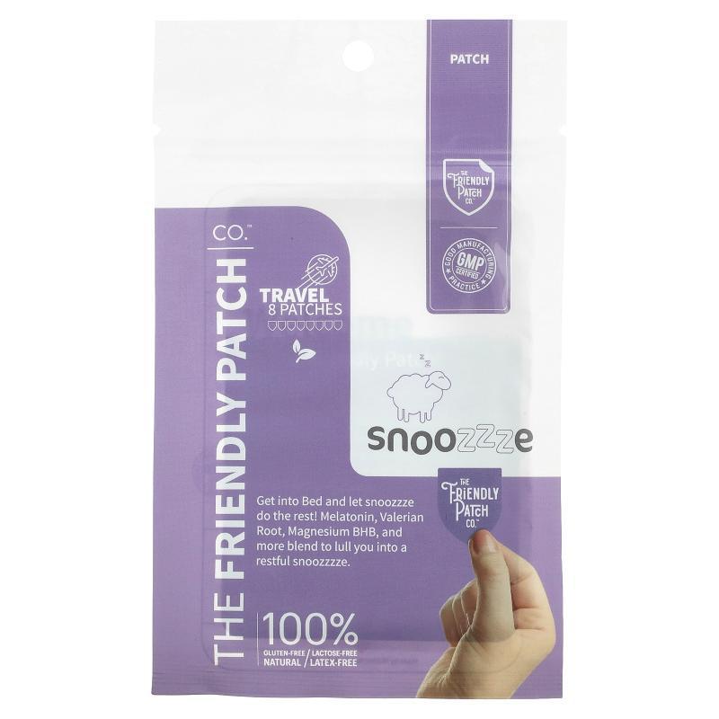 The Friendly Patch,Snoozzze, Melatonin Sleep Patch, 8 Patche