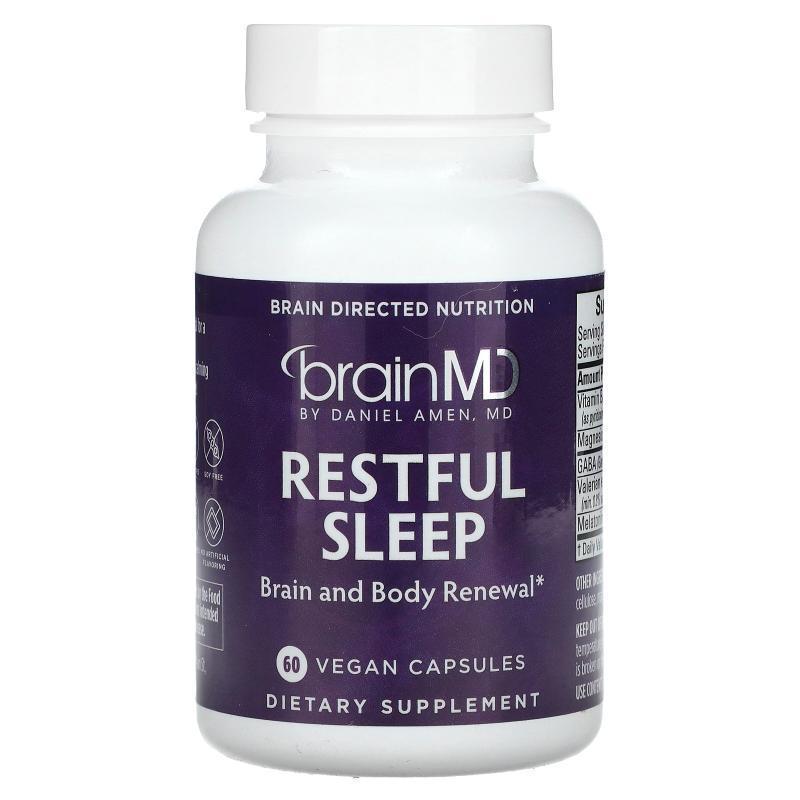 BrainMD,Restful Sleep, 60 Vegan Capsules