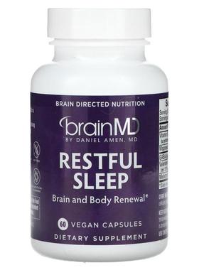 BrainMD,Restful Sleep, 60 Vegan Capsules