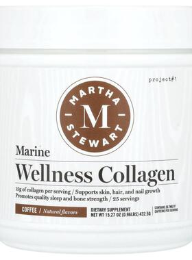 Martha Stewart,Marine Wellness Collagen, Coffee, 15.27 oz (4