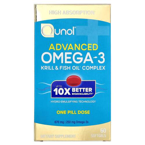 Qunol,Advanced Omega-3, 60 Softgels