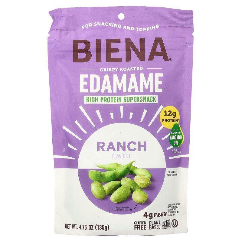 BIENA,Crispy Roasted Edamame, Ranch, 4.75 oz (135 g)