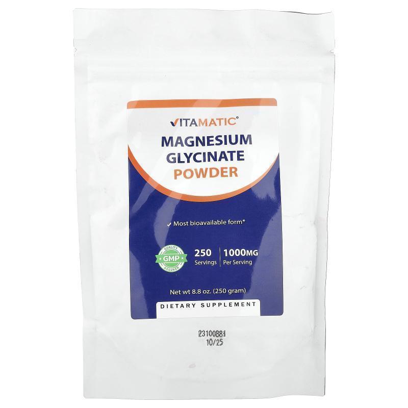 Vitamatic甘氨酸镁粉高效吸收肠胃健康帮助睡眠缓解焦虑肌肉健康