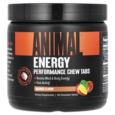 Animal,Energy Performance Chew Tabs, Mango, 120 Chewable Tab
