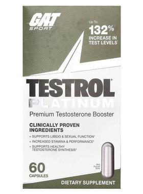 GAT,Testrol® Platinum, Premium Testosterone Booster, 60 Caps