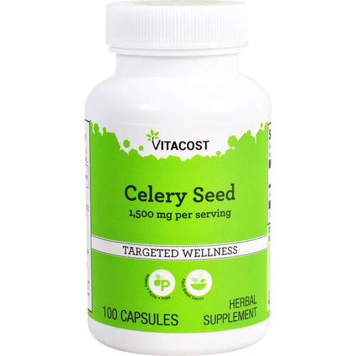 Vitacost,Celery Seed, 1500 mg per serving, 100 Capsules