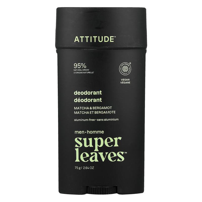 爱的态度,Super Leaves™, Aluminum-Free Deodorant, For Men, Ma