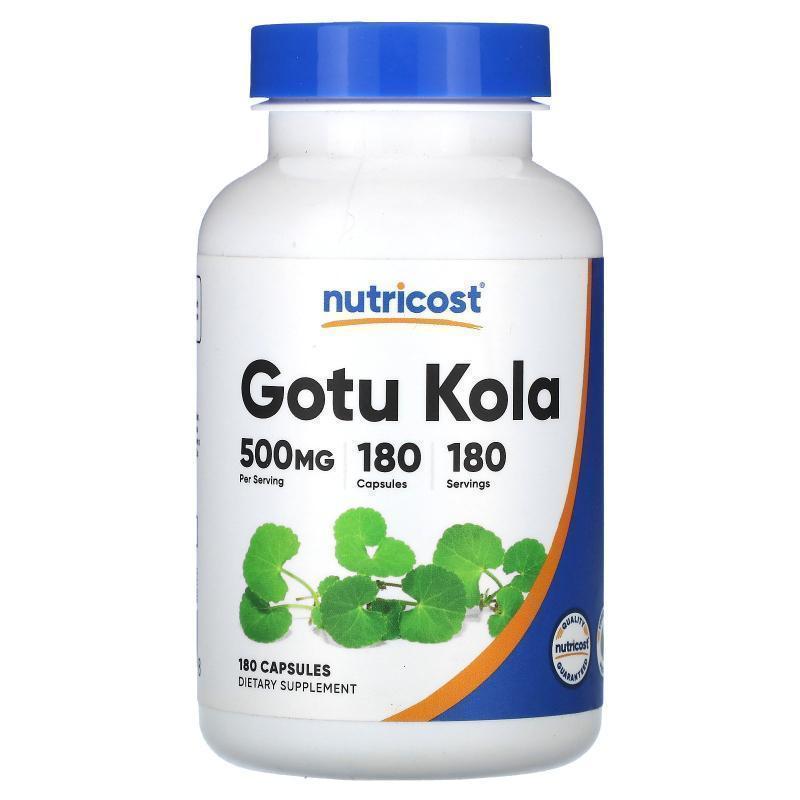 Nutricost,Gotu Kola, 500 mg, 180 Capsules