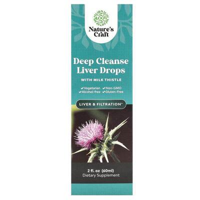 Natures Craft,Deep Cleanse Liver Drops with Milk Thistle, 2