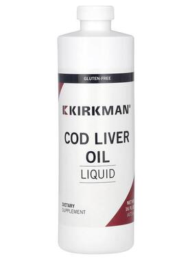 Kirkman Labs,鳕鱼肝油液体，无味，16 液量盎司（473 毫升）