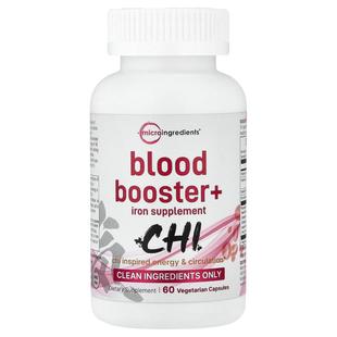 Micro Ingredients,Blood Booster+, 60 Vegetarian Capsules
