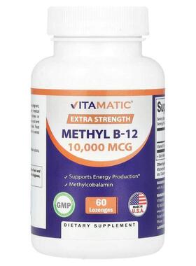 Vitamatic,甲基 B-12，特强型，10000 微克，60 粒锭剂