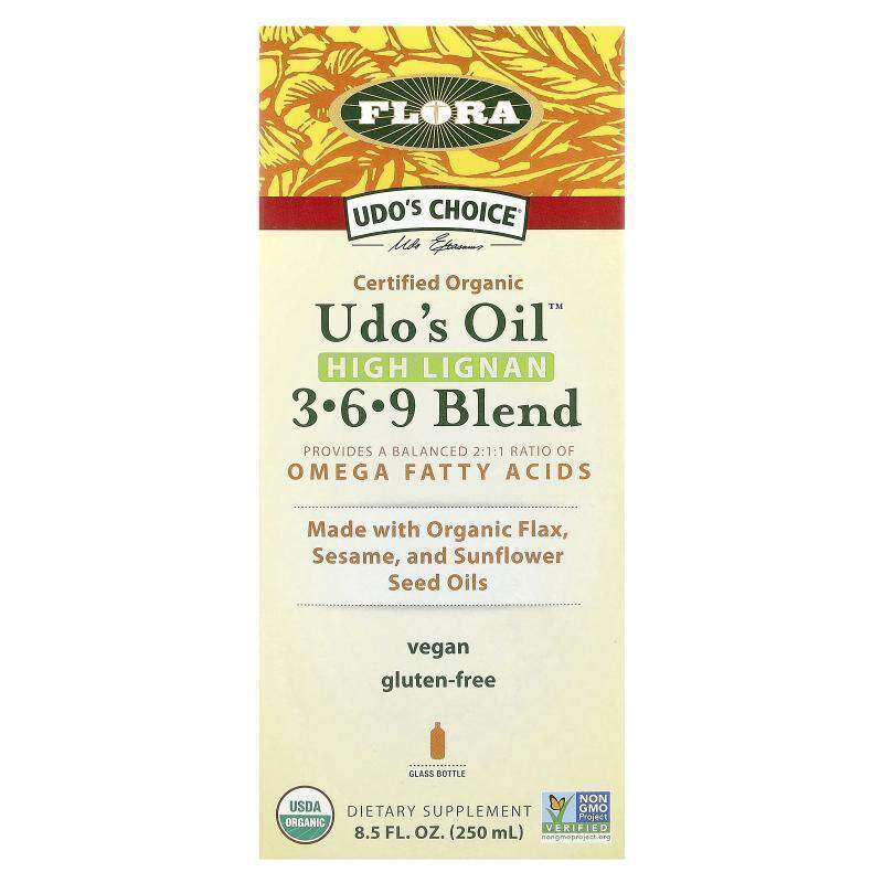 Flora,Udo's Choice®， Udo's Oil®，欧米伽 3/6/9 混合物，富含