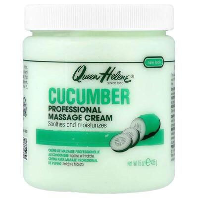 海伦皇后,Professional Massage Cream, Cucumber, 15 oz (425 g)
