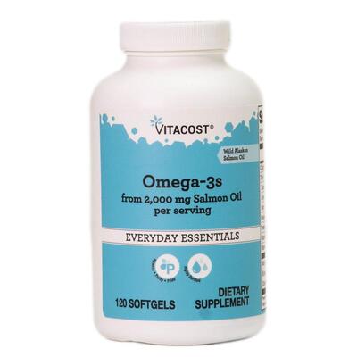 Vitacost,Omega-3s from 2000 mg Salmon Oil Per Serving, 120 S