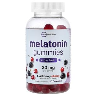 Micro Ingredients,Melatonin Gummies, Blackberry Cherry