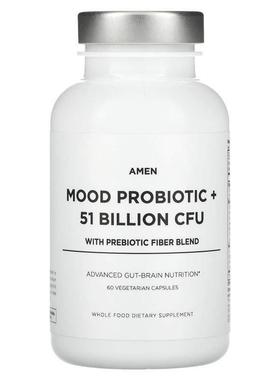 Codeage,情绪调节益生菌 + 510 亿 CFU，60 粒素食胶囊