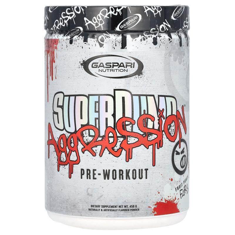 营养,SuperPump Aggression 锻炼前补充剂,芒果干,450 克