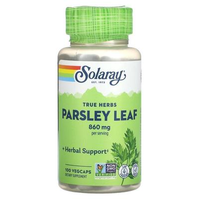 Solaray,True Herbs, Parsley Leaf, 430 mg, 100 VegCaps