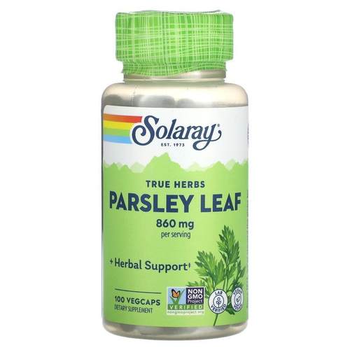 Solaray,True Herbs, Parsley Leaf, 430 mg, 100 VegCaps