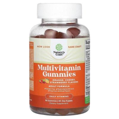 Natures Craft,Multivitamin Gummies, Orange, Cherry