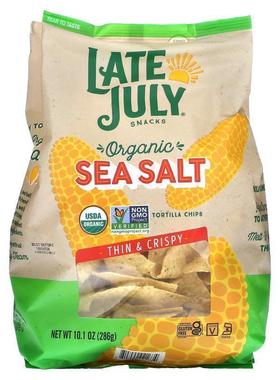 Late July，有机薄脆玉米片，海盐味，286 g