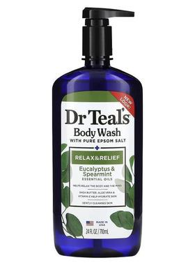 Dr. Teals,含全泻盐、桉树和留兰香的沐浴露，24 液量盎司（710