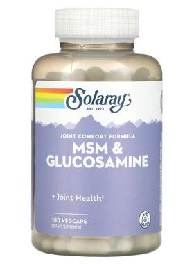 Solaray,MSM &amp;amp;amp; Glucosamine, 90粒