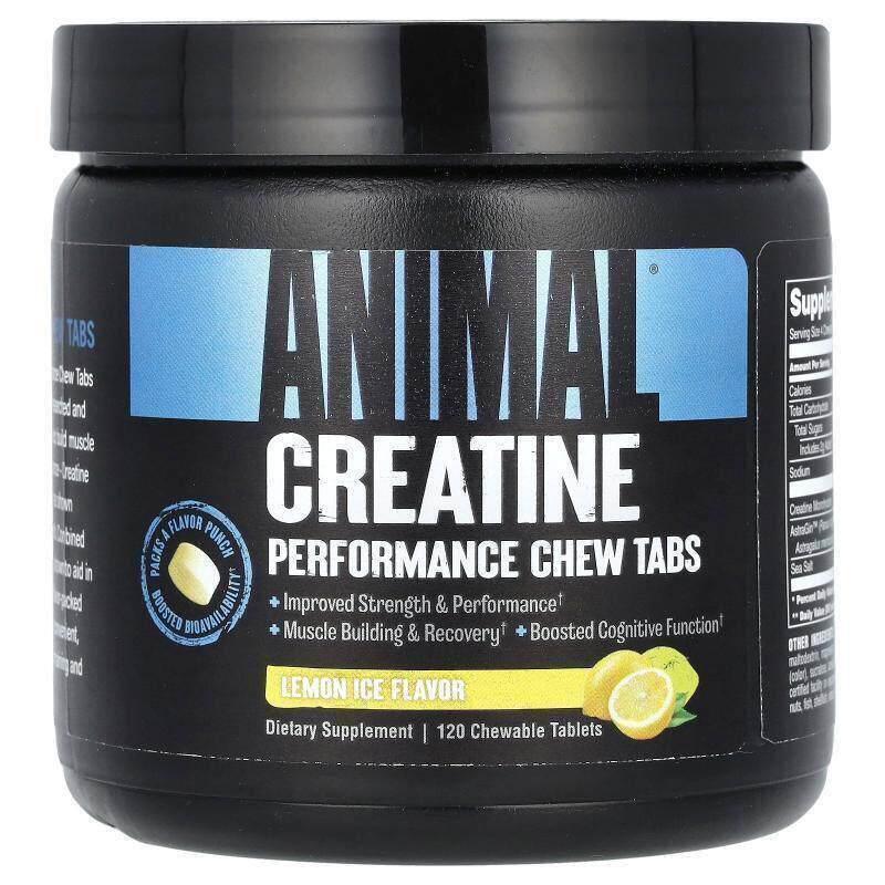 Animal,Creatine Performance Chew Tabs, Lemon Ice, 120 Chewab图片