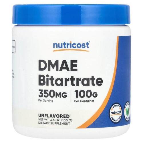 Nutricost,DMAE Bitartrate, Unflavored, 3.6 oz (100 g)