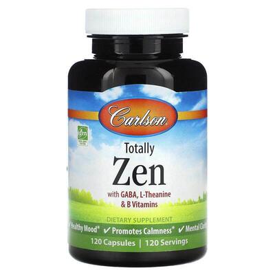 Carlson,Totally Zen with GABA, L-Theanine &amp;amp;amp;