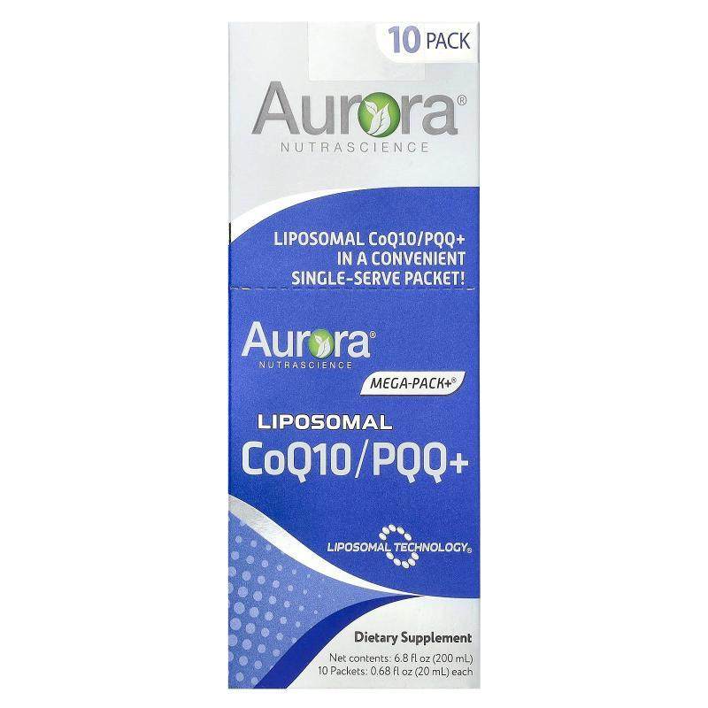 Aurora Nutrascience,脂质体辅酶 Q10/PQQ+，10 包，每包 0.68 液