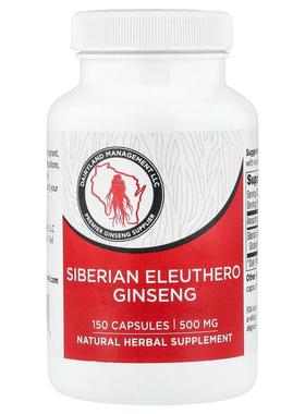 Dairyland Ginseng,Siberian Eleuthero Ginseng, 500 mg, 150 Ca