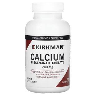 Kirkman Labs,Calcium Bisglycinate Chelate, 200 mg, 120 Capsu