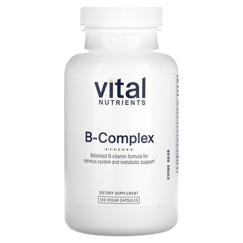 Vital Nutrients,B-Complex, 120 Vegan Capsules