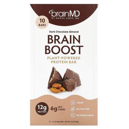 BrainMD,Brain Boost, Plant-Powered Protein Bar