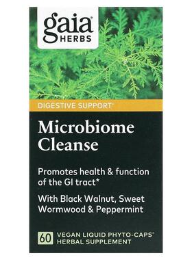 Gaia Herbs,微生物清洁，60 粒全素液体 Phyto-Caps 胶囊