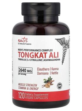 Nature's Fusions,Nutri，东革阿里，男性表现提升复合物，2,640
