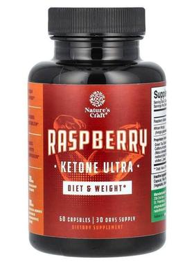 Natures Craft,Raspberry, Ketone Ultra, 60 Capsules