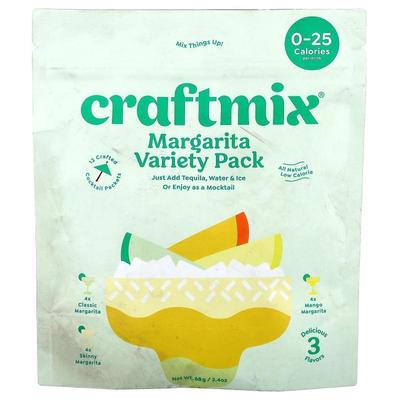 Craftmix,Margarita Variety Pack , 12 Packs, 2.4 oz (68 g)