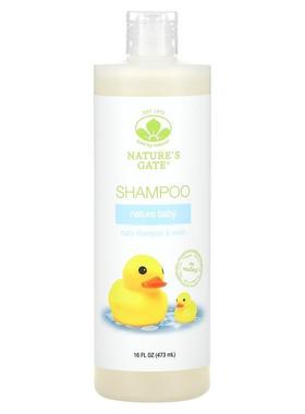 Mild By Nature,Nature Baby，洗发水沐浴露，16 液量盎司（473